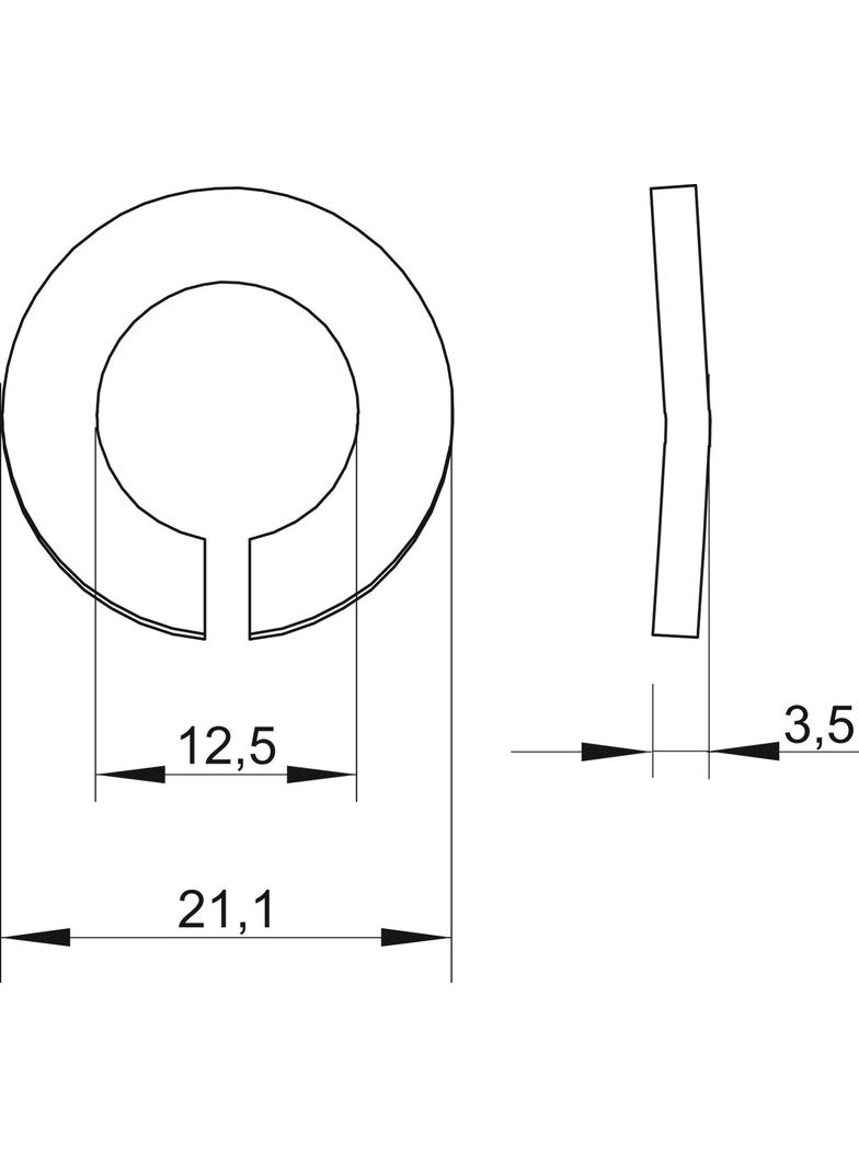 DIN 128/A, PODKŁADKA SPRĘŻYSTA M12 OC.G.