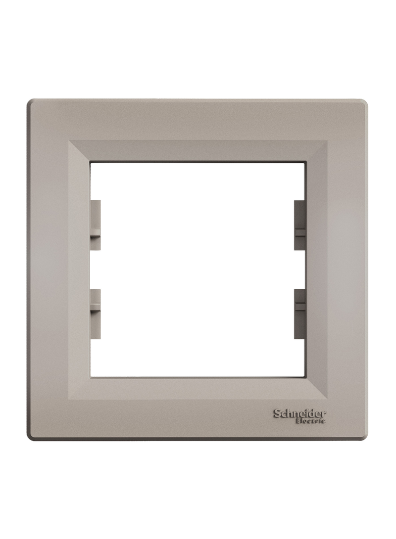 Asfora, ramka 1-krotna, pozioma, brąz