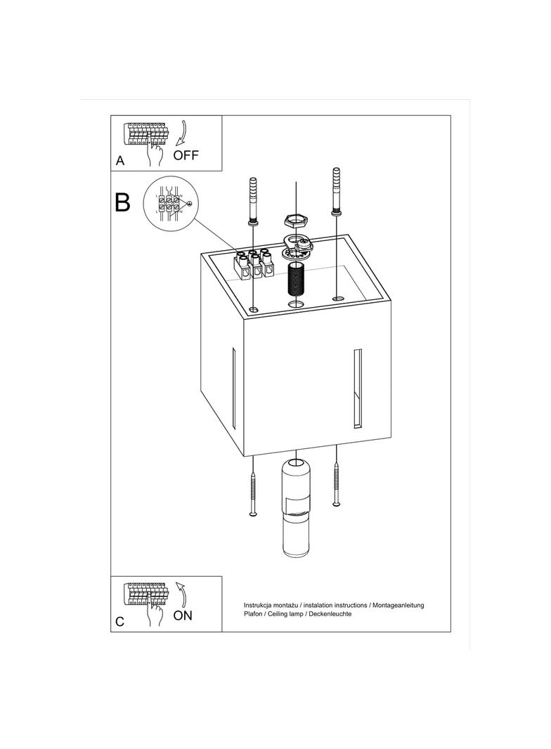 Sollux Plafon PIXAR szary SL.0399