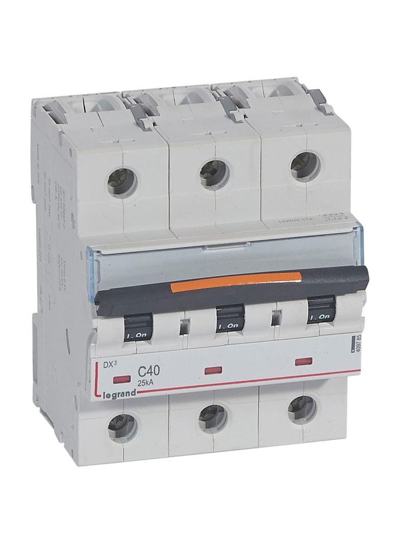 Wyłącznik Nadprądowy S323 C40 3P 40A 25Ka DX3 409785 LEGRAND
