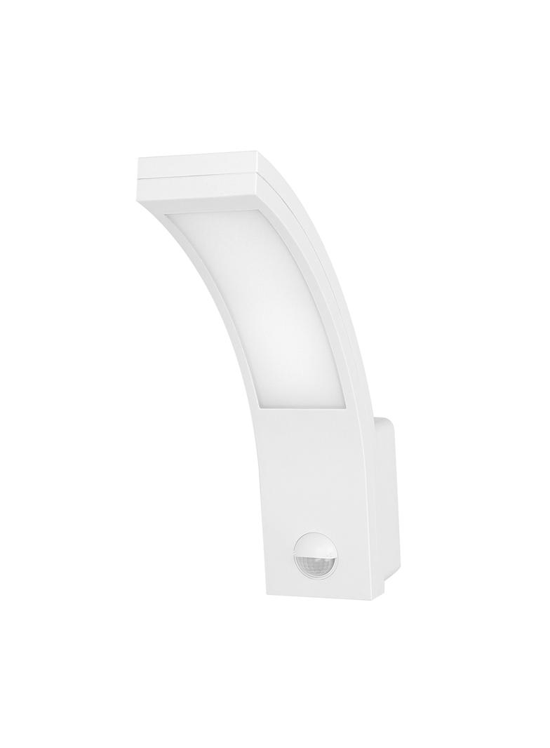 PIRYT LED 10W oprawa ogrodowa z czujnikiem ruchu 140st 800lm IP54 4000K biała AD-OP-6109WLPMR4 ORNO