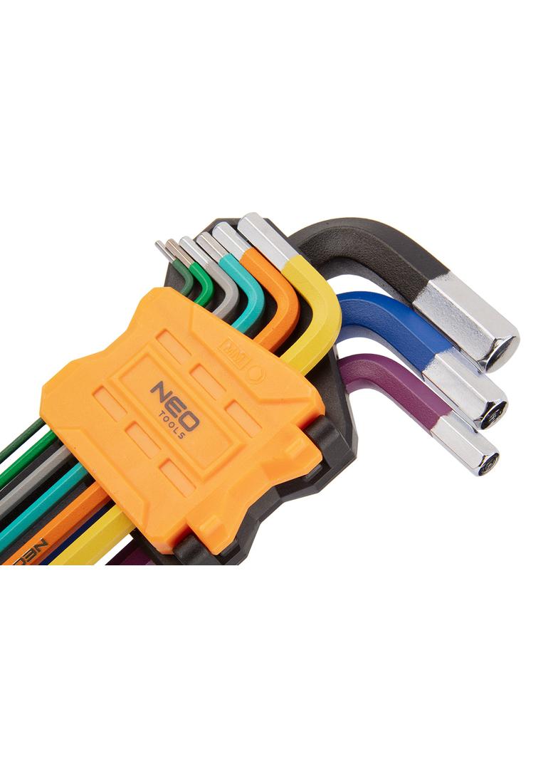 Klucze sześciokątne 1.5-10 mm, zestaw 9 szt.