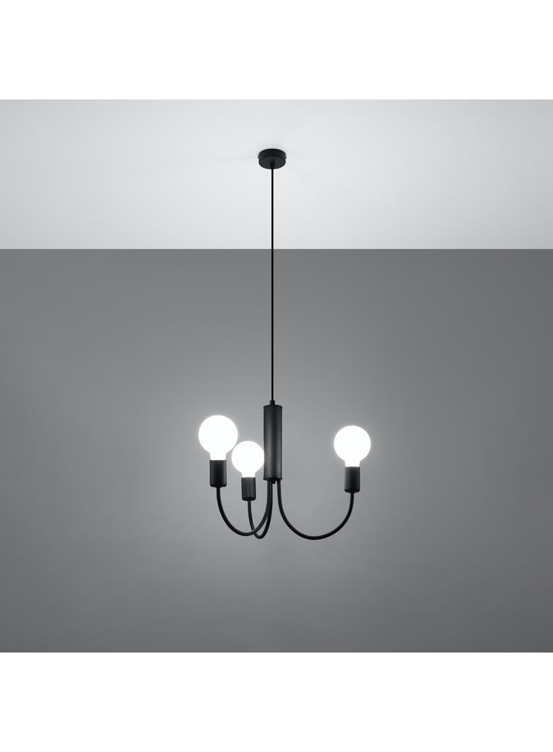 Sollux Żyrandol PICCOLO 3 czarny SL.0856