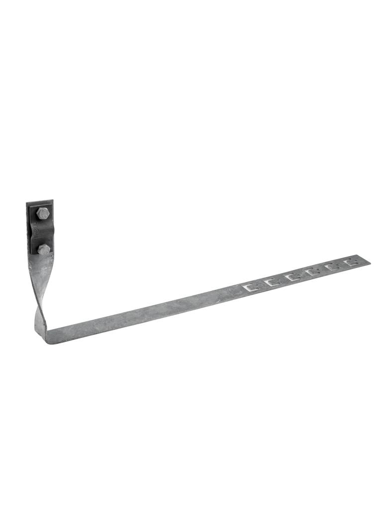 Uchwyt dach. skręcony regulowany A = 42 cm (zacisk przez śrubę) oc.ogniowy