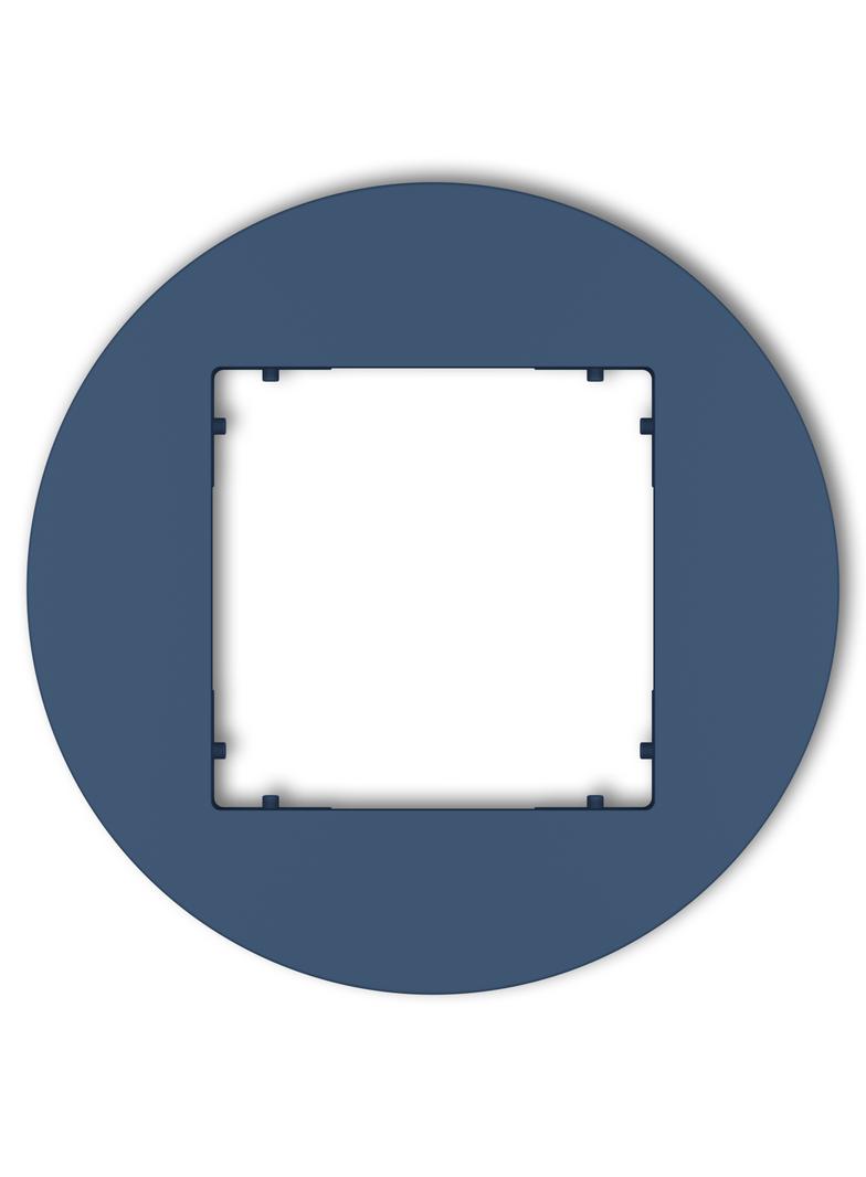 MINI Ramka pojedyncza okrągła z tworzywa navy blue 64MRTO-1 KARLIK