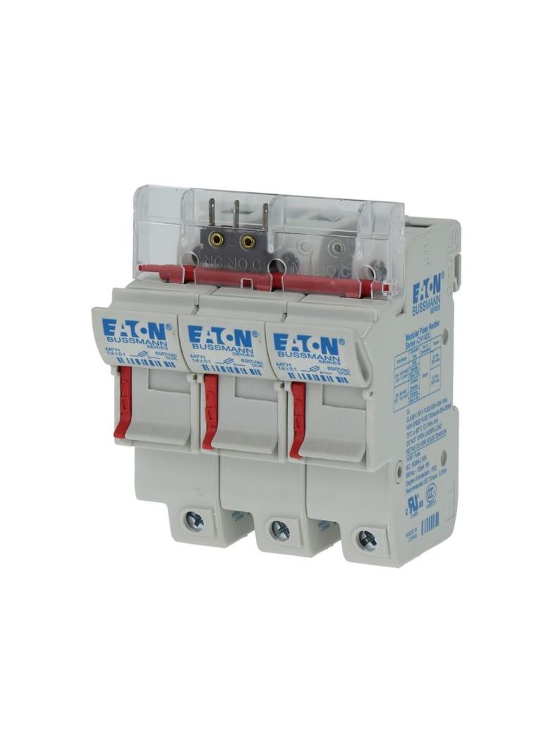 3 Pole 14x51 MFH Micro Switch Podstawa wkładki cylindrycznej 14x51 3P 50A 690VAC mikroprzekaźnik CH1