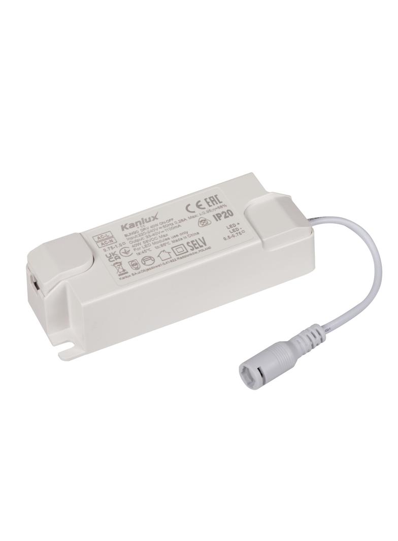 BLINGO DRV 40W ON-OFF Zasilacz do paneli kod 37265,37266,37271 BLINGO DRV 40W ON-OFF 1100mA 37270 KANLUX