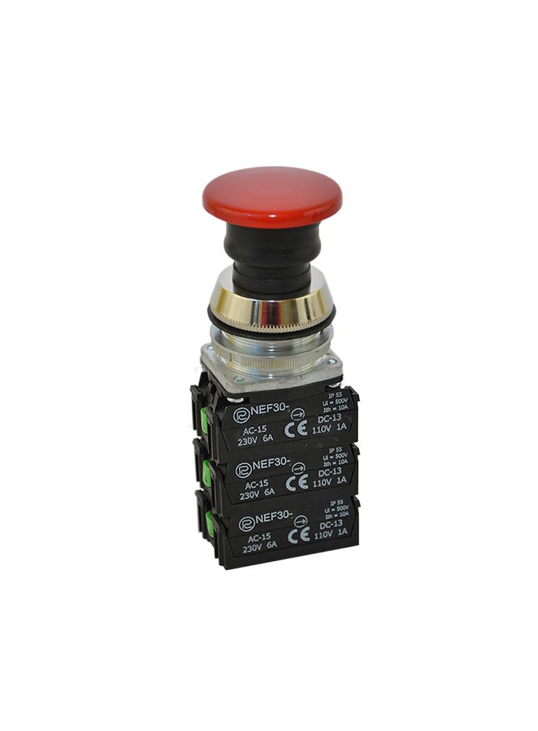 Przycisk NEF30-UD3X3Y czerwony W0-NEF30-UD 3X3Y C PROMET