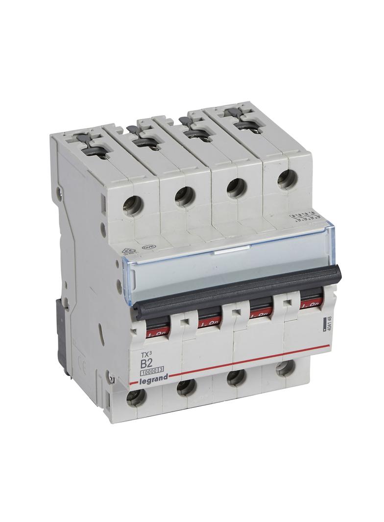 WYŁĄCZNIK NADPRĄDOWY S 314 4P B 2A 10000A SERII TX3, Legrand