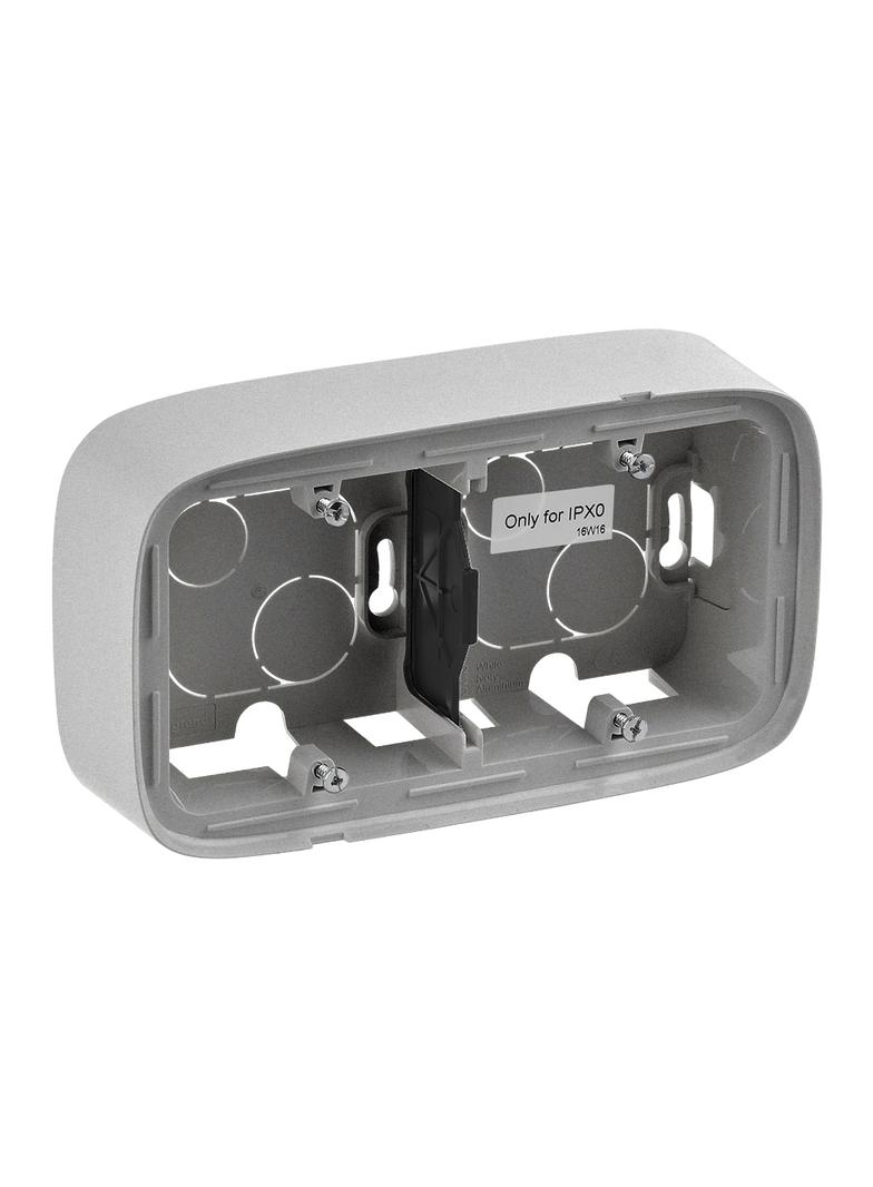 Valena Allure Puszka Natynkowa Podwójna Aluminium 755572 LEGRAND