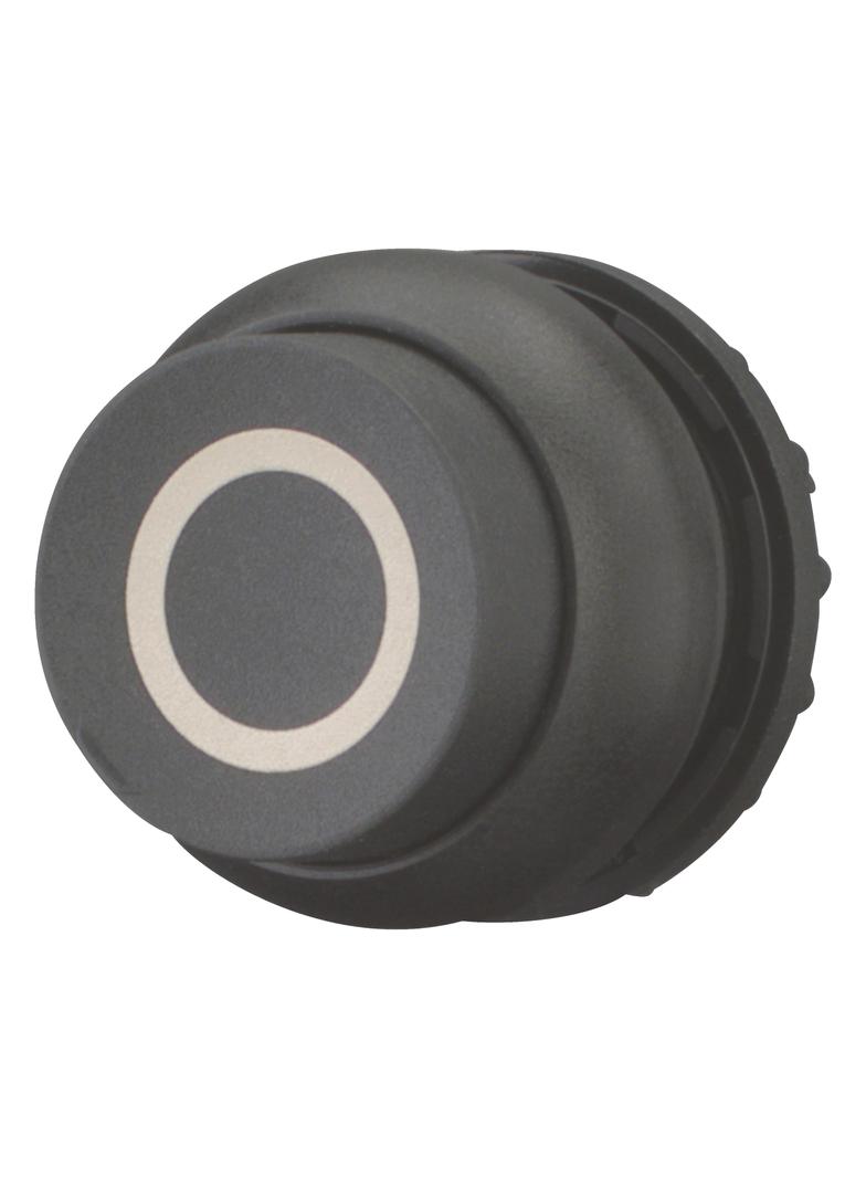 M22S-DH-S-X0 Napęd przycisku czarny /O/ z samopowrotem płaski wystający 216660 EATON
