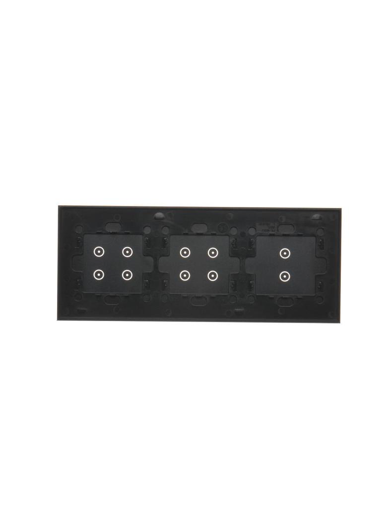 Simon 54 Touch Panel dotykowy S54 Touch 3 moduły 2 pola dotykowe pionowe + 4 pola dotykowe +  4 pola dotykowe zastygła lawa DSTR3344/73 KONTAKT