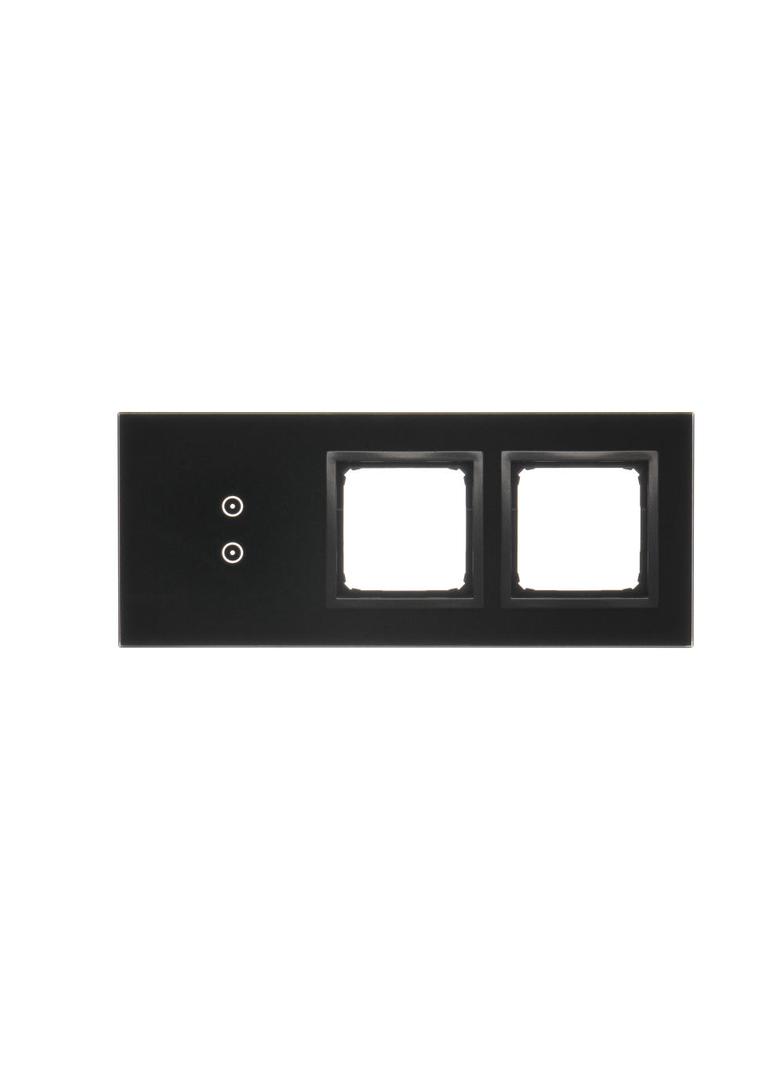 Simon 54 Touch Panel dotykowy S54 Touch 3 moduły 2 pola dotykowe pionowe + 2 otwory na osprzęty S54 zastygła lawa DSTR3300/73 KONTAKT
