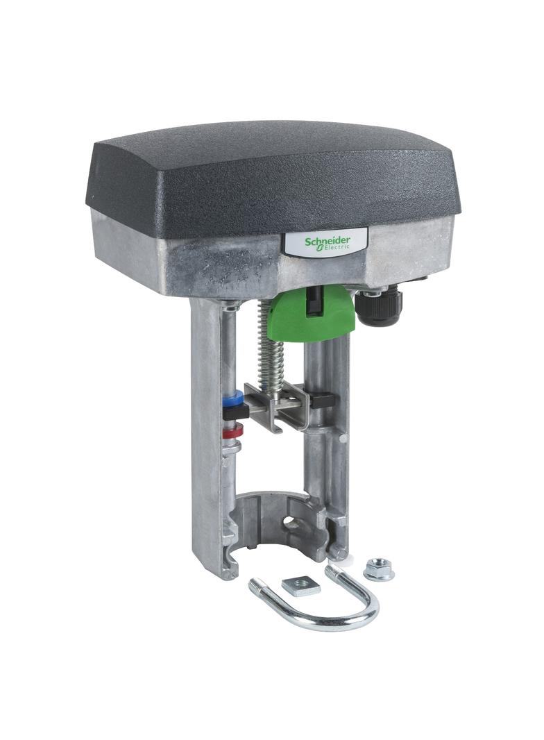 M800, siłownik zaworu, 800 N, sterowanie 3-punktowe/0-10V, zasilanie 24 VAC, łącznik L2SV