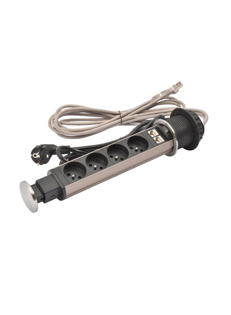 INCARA: TOWER 60 - 4X2P+Z / 2XRJ45 - 2,0 M, Legrand