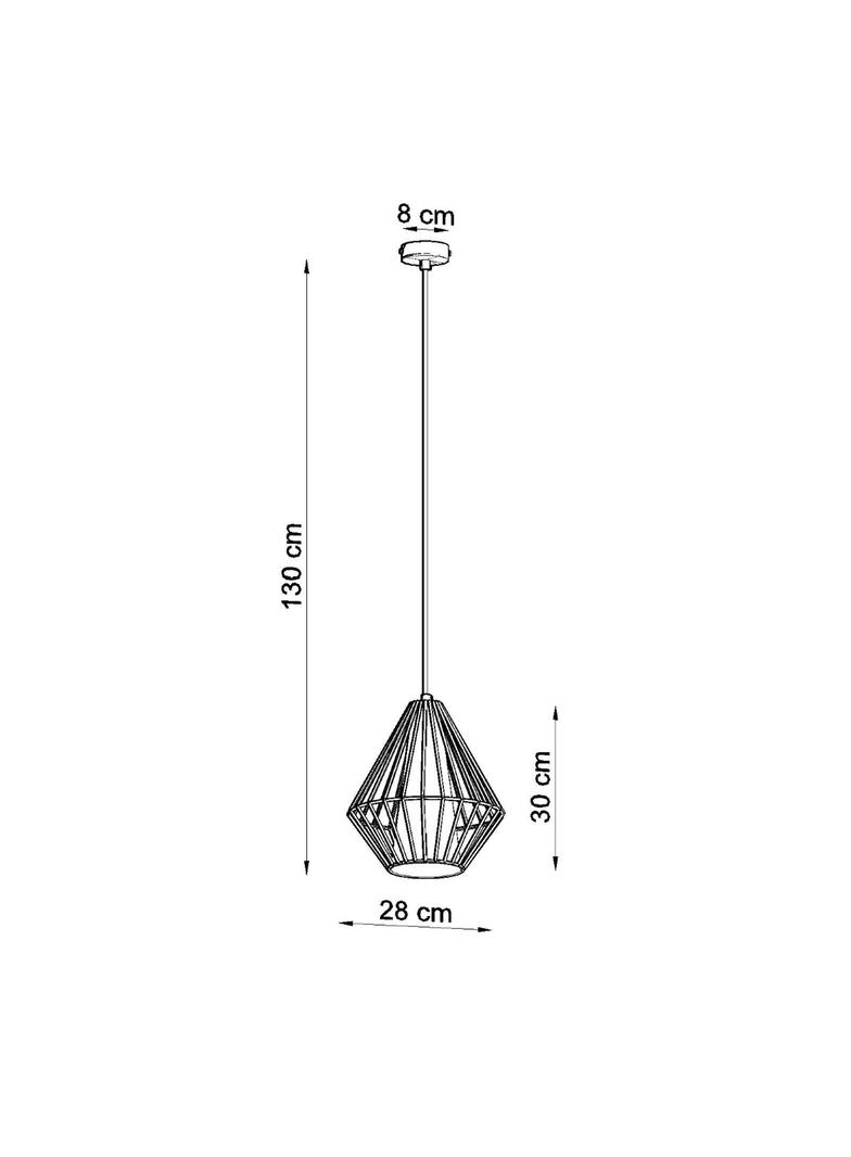 Sollux Lampa wisząca DEMI czarna SL.0298