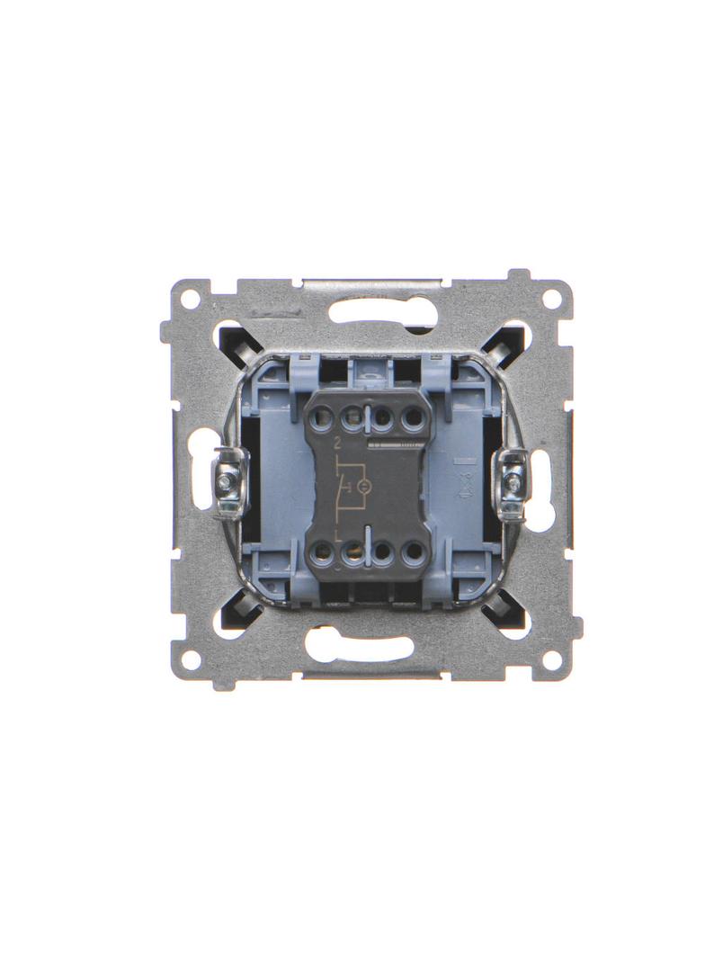 Simon 54 Przycisk „dzwonek” z podświetleniem LED 16A z. śrub. czarny