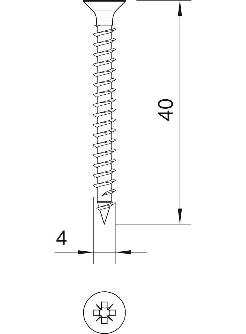 ŚRUBY SPRINT Z ŁB.WPUSZ.4 X40