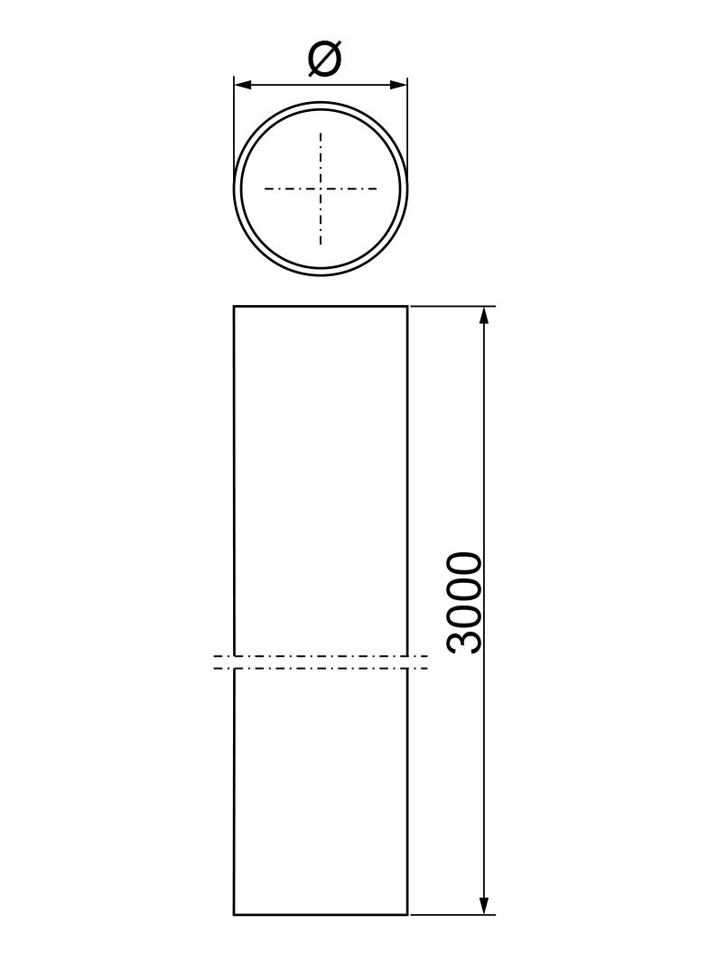 RU20x1,5/3F Rura cienkościenna