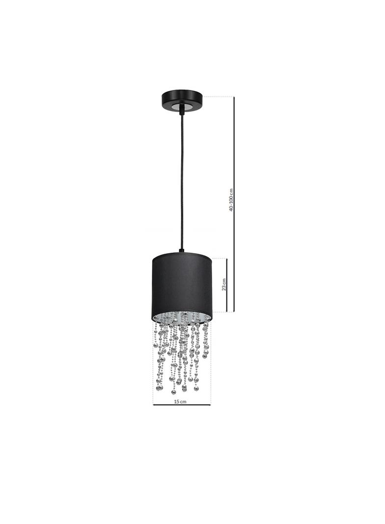 lampa wisząca Almeria E27 czarna MLP6429 Milagro