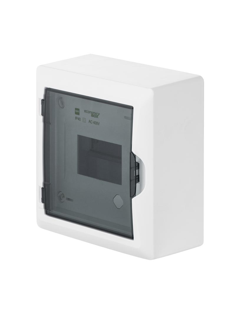 ECONOMIC BOX RN 1/6 drzwi transparentne (N+PE) IP 40