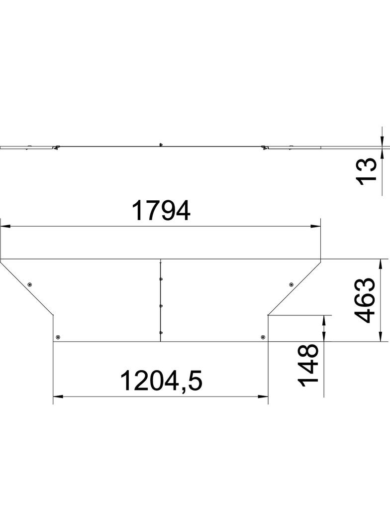 LAAD 1200 R3 FT Pokrywa trójnika dostawnego