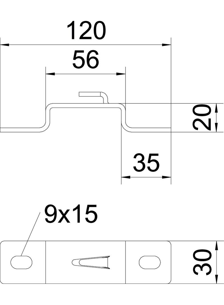 DBLG 20/050, UCHWYT DYSTANSUJĄCY DBL G 20/50
