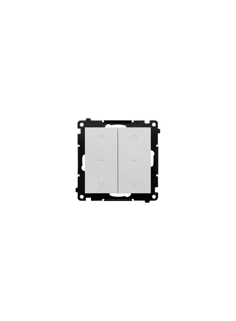 Simon 55 Łącznik roletowy podwójny trójpozycyjny 1-0-2 szybkozłączka Aluminium mat TZW2.01/143 KONTAKT