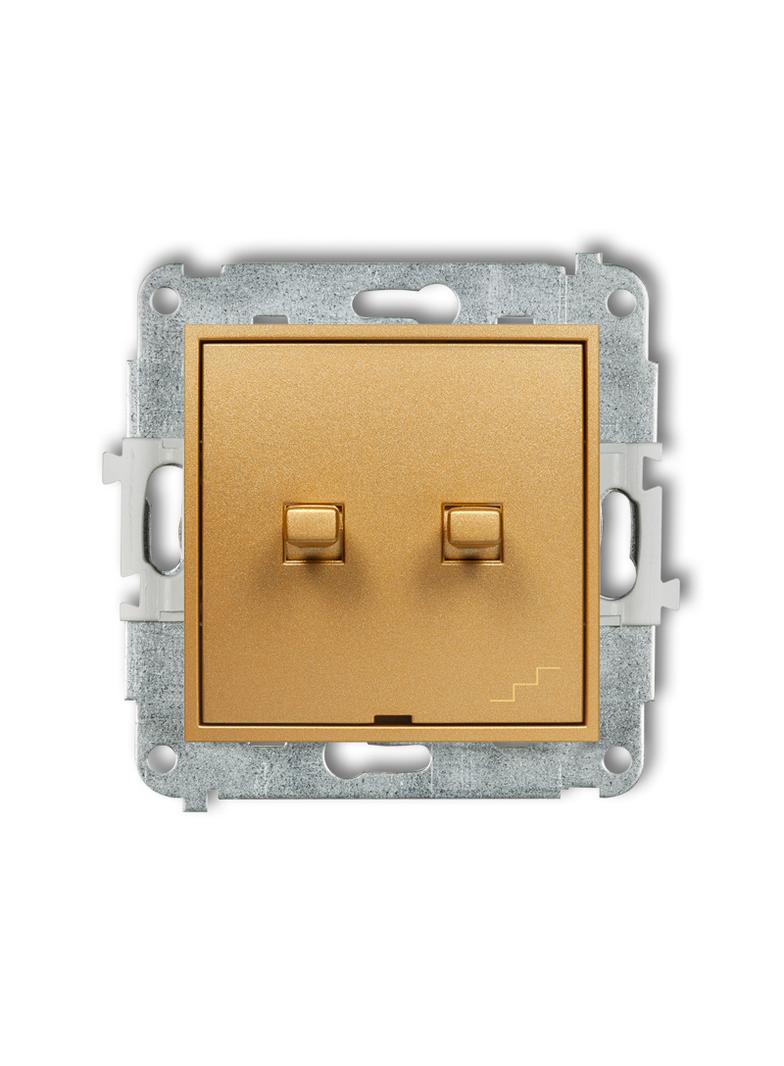 ICON Mechanizm łącznika podwójnego schodowego w stylu amerykańskim złoty