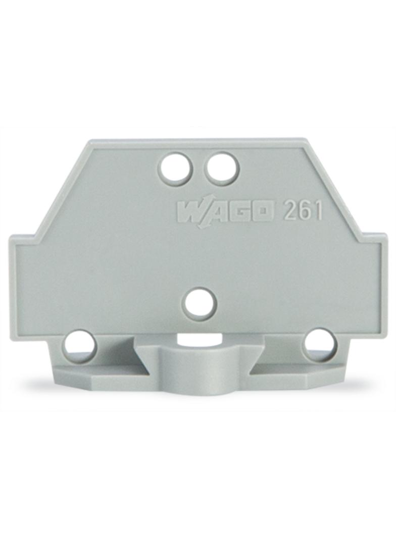 ścianka końcowa z mocowaniem śrubowym szara