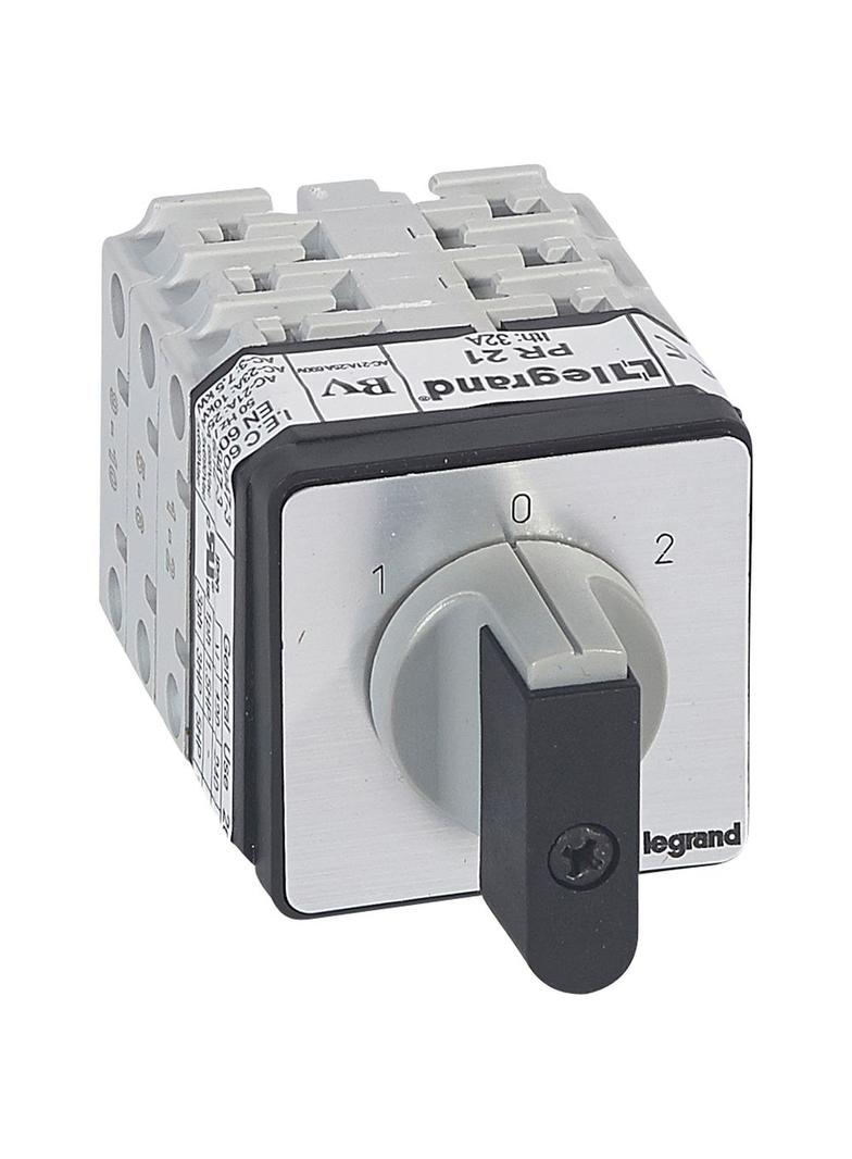Przełącznik Krzywkowy 0-1-2 Pr21 25A 3P 027442 LEGRAND