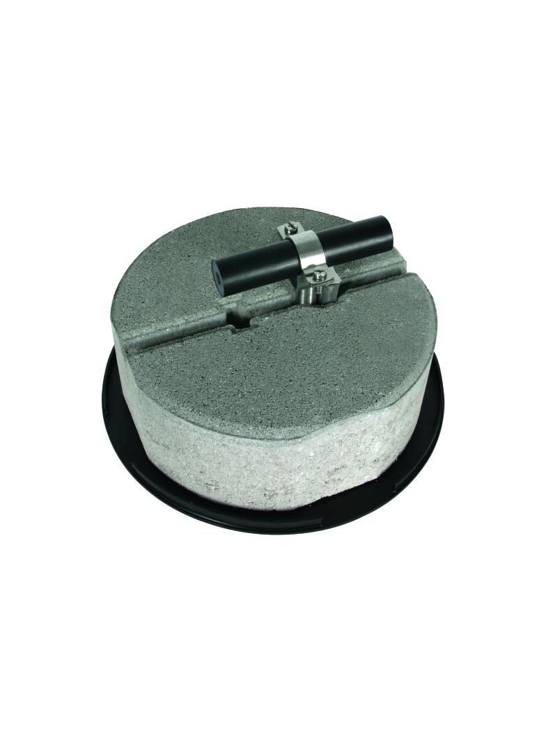 Kompletny wspornik dachowy dla HVI power 27-30 mm, z podstawą betonową 8,5 kg i podkładką