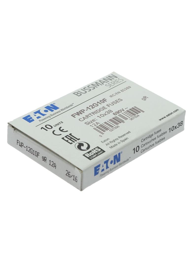 12AMP 690V AC CLASS gR 10X38mm FUSE Wkładka szybka 12A AC 690V 10x38 gR IEC UL FWP-12G10F EATON