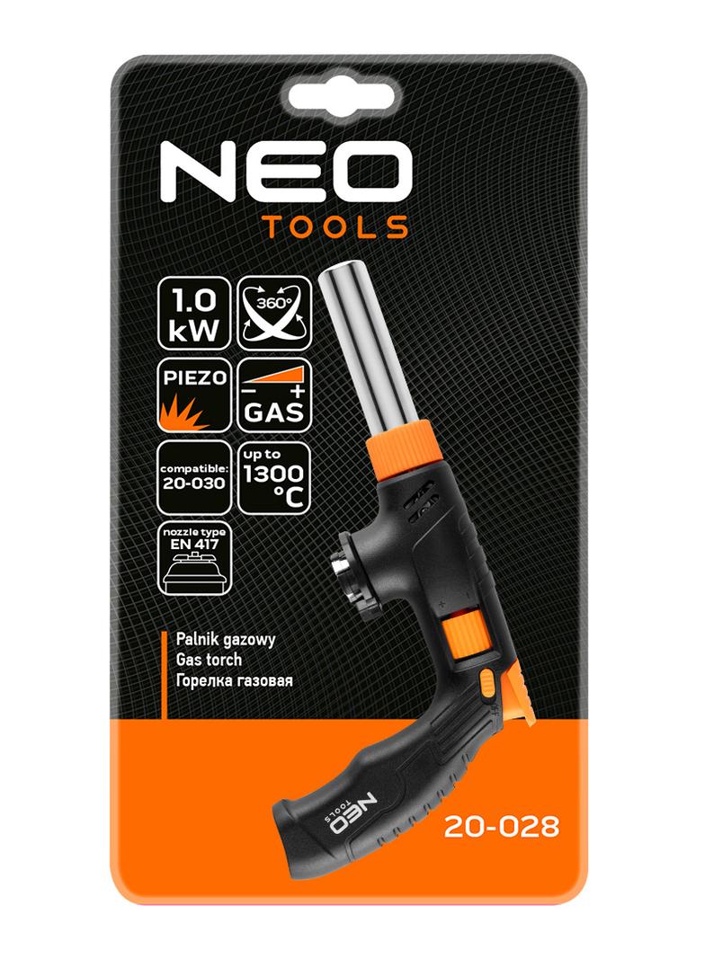 Palnik gazowy z piezo, nakręcany 360st. z regulacją płomienia