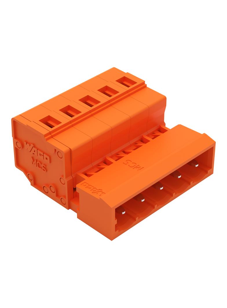 MCS-MIDI Classic wtyk 5-bieg. pomarańczowy raster 5,08 mm /50szt./ WAGO