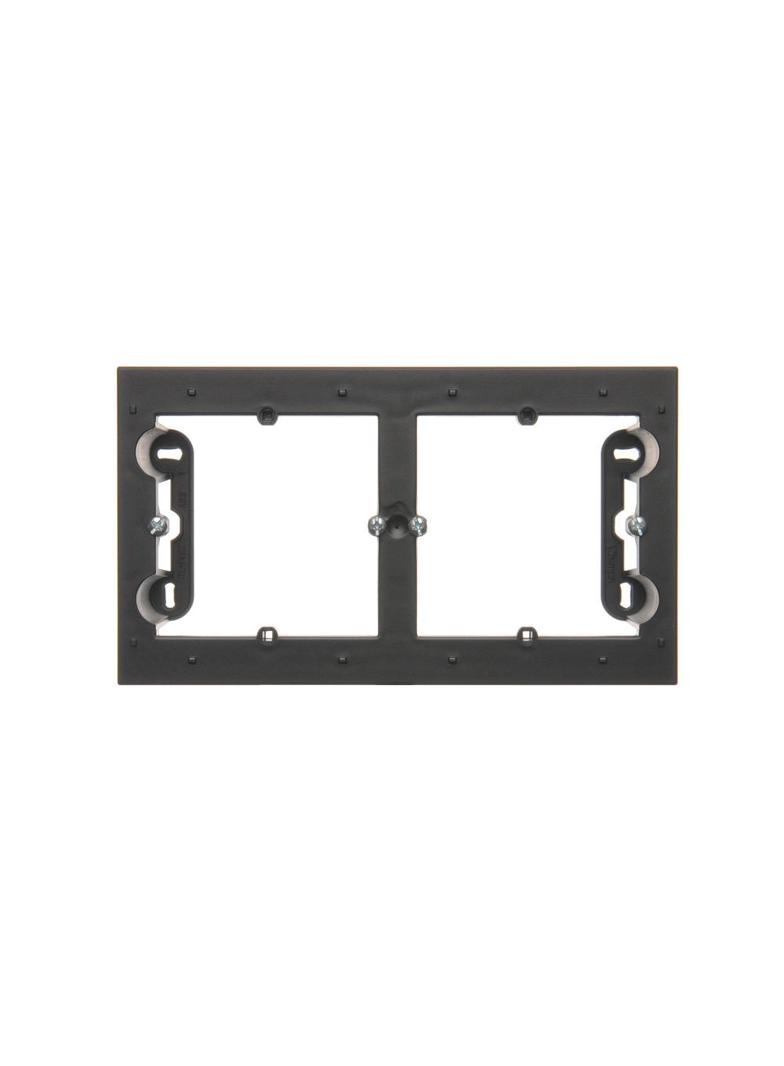 Simon 54 Premium Puszka natynkowa 2-krotna do ramek PREMIUM. Głębokość 35mm czarny