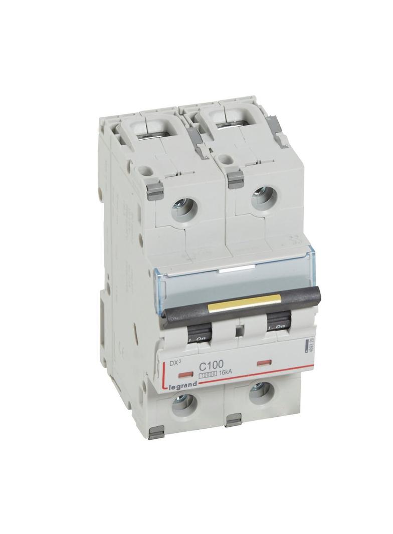 DX3 16 Ka Wyłącznik Dwubiegunowy 100A 409229 LEGRAND