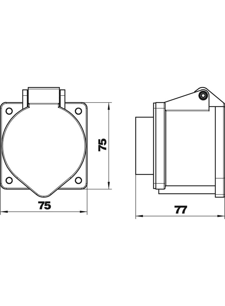 CEE32, ZŁĄCZE WTYKOWE