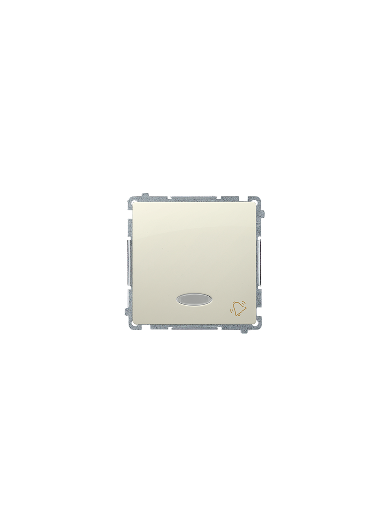 Simon Basic Przycisk dzwonek z podświetleniem LED 10A 250V szybkozłączka beż BMD1L.01/12 KONTAKT