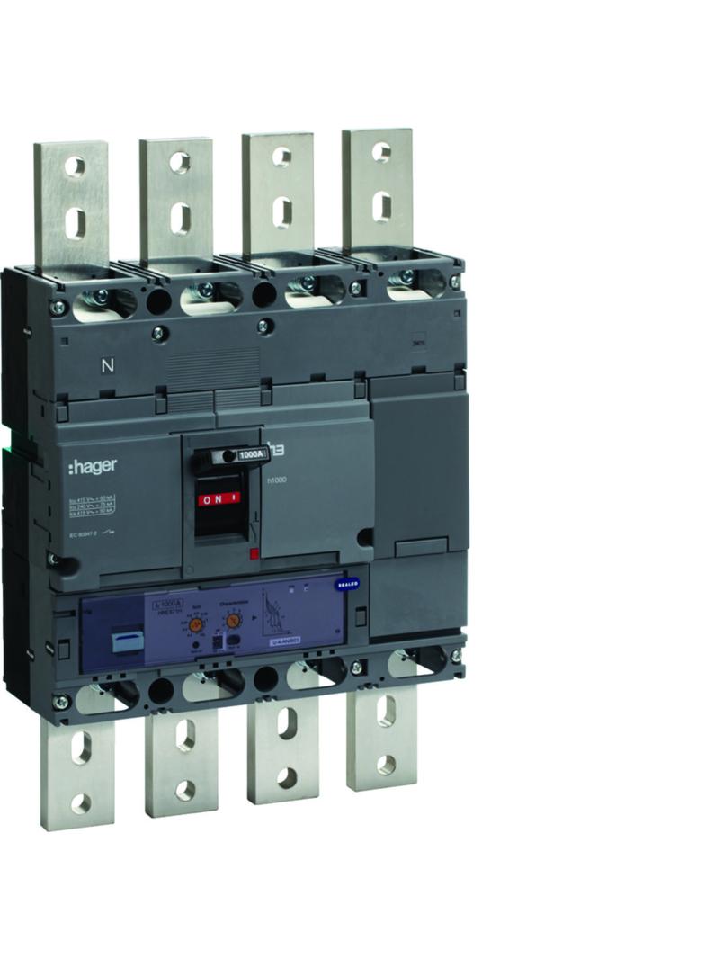 Wyłącznik mocy h1000 4P 50kA 1000A LSI HNE971H HAGER