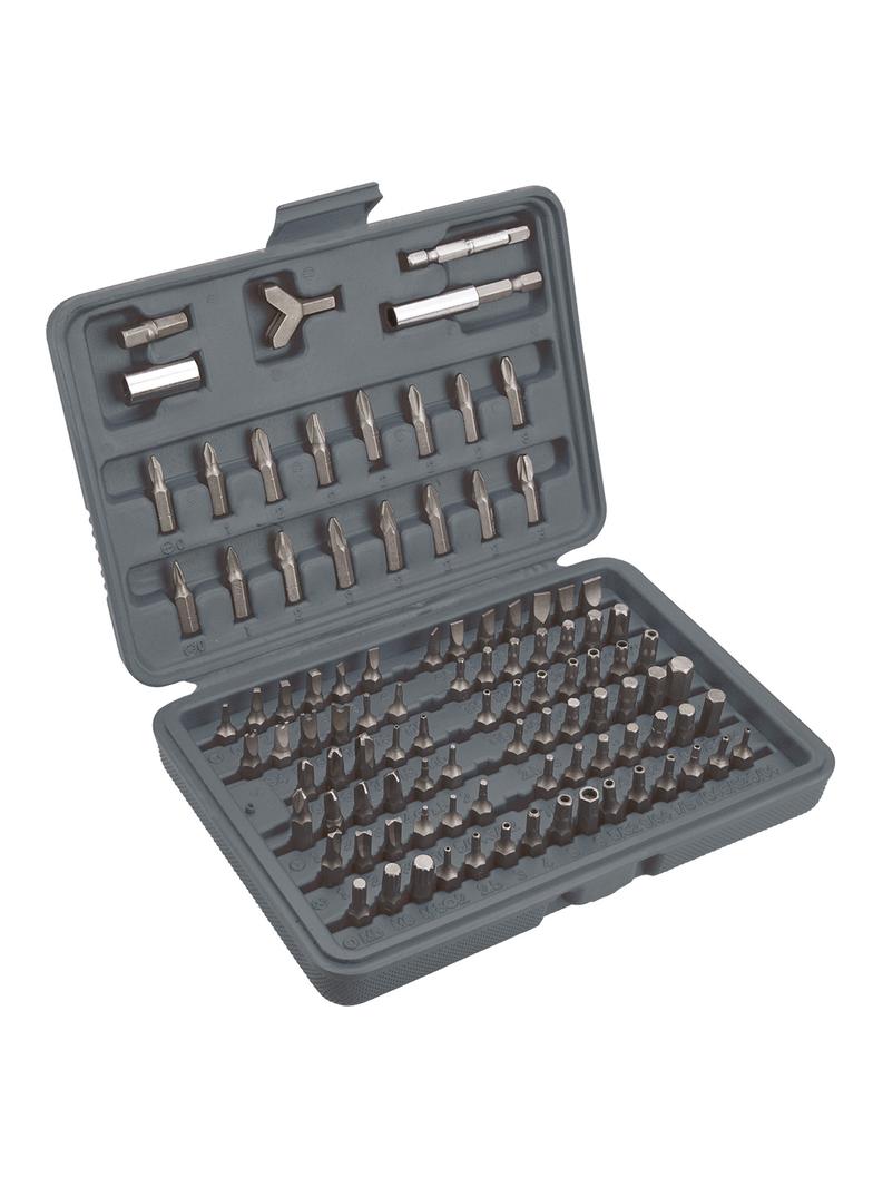 Końcówki wkrętakowe z uchwytem, zestaw 100 szt.