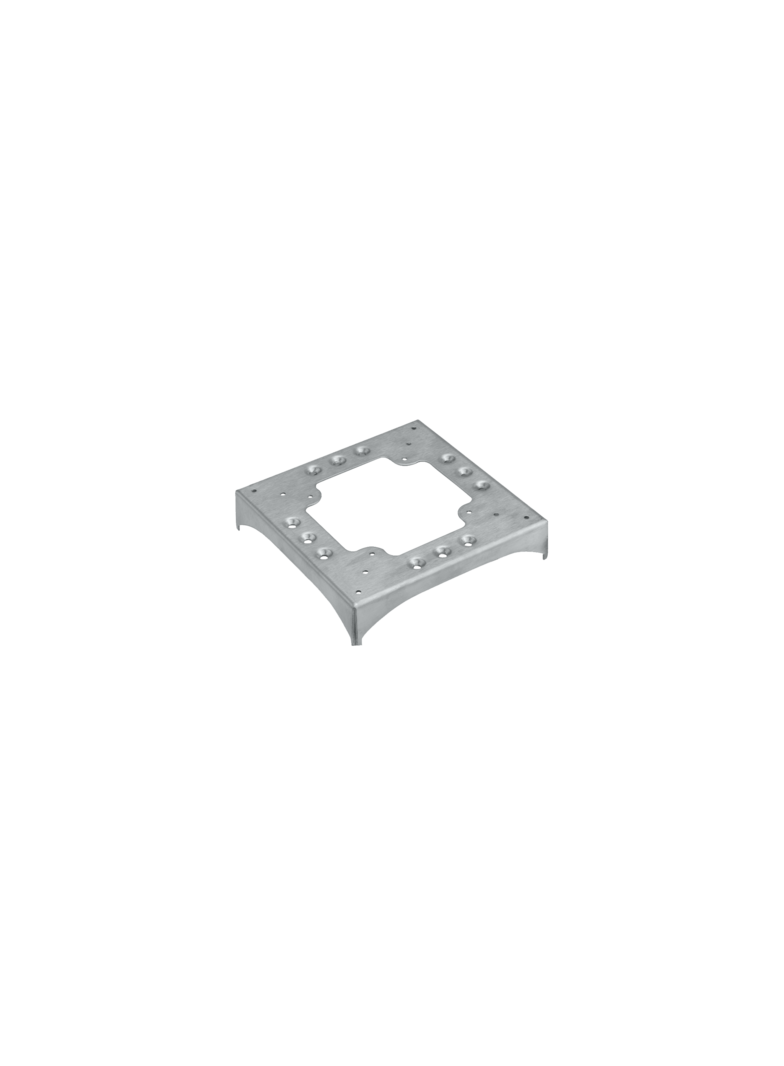 Simon Connect Podstawa 1 nacięcie 85x18 i 3 wycięcia 130x18 aluminium