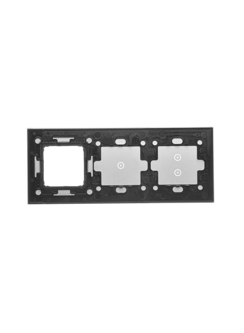 Simon 54 Touch Panel dotykowy S54 Touch 3 moduły 2 pola dotykowe pionowe + 1 pola dotykowe + 1 otwór na osprzęt S54 srebrna mgła DSTR3310/71 KONTAKT