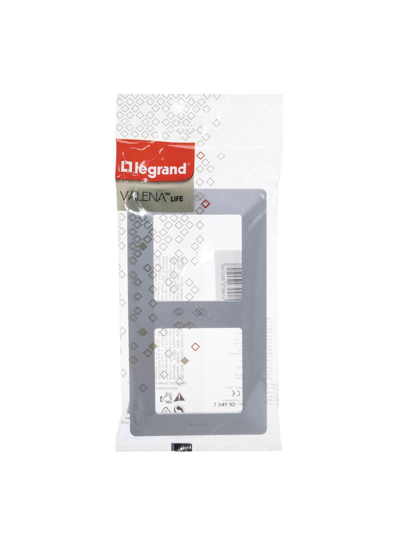 Valif:Ramka x2 Aluminium 754132 LEGRAND