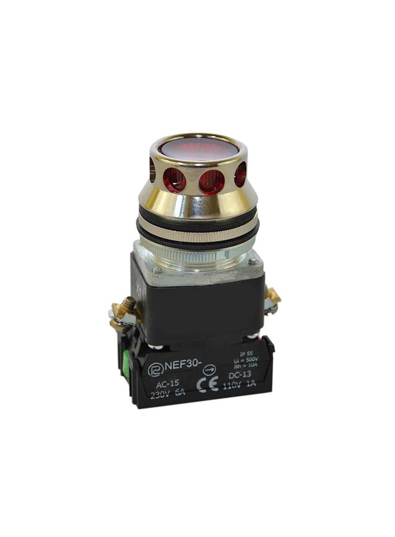 Przycisk NEF30-KL XY/24V/W3 czerwony