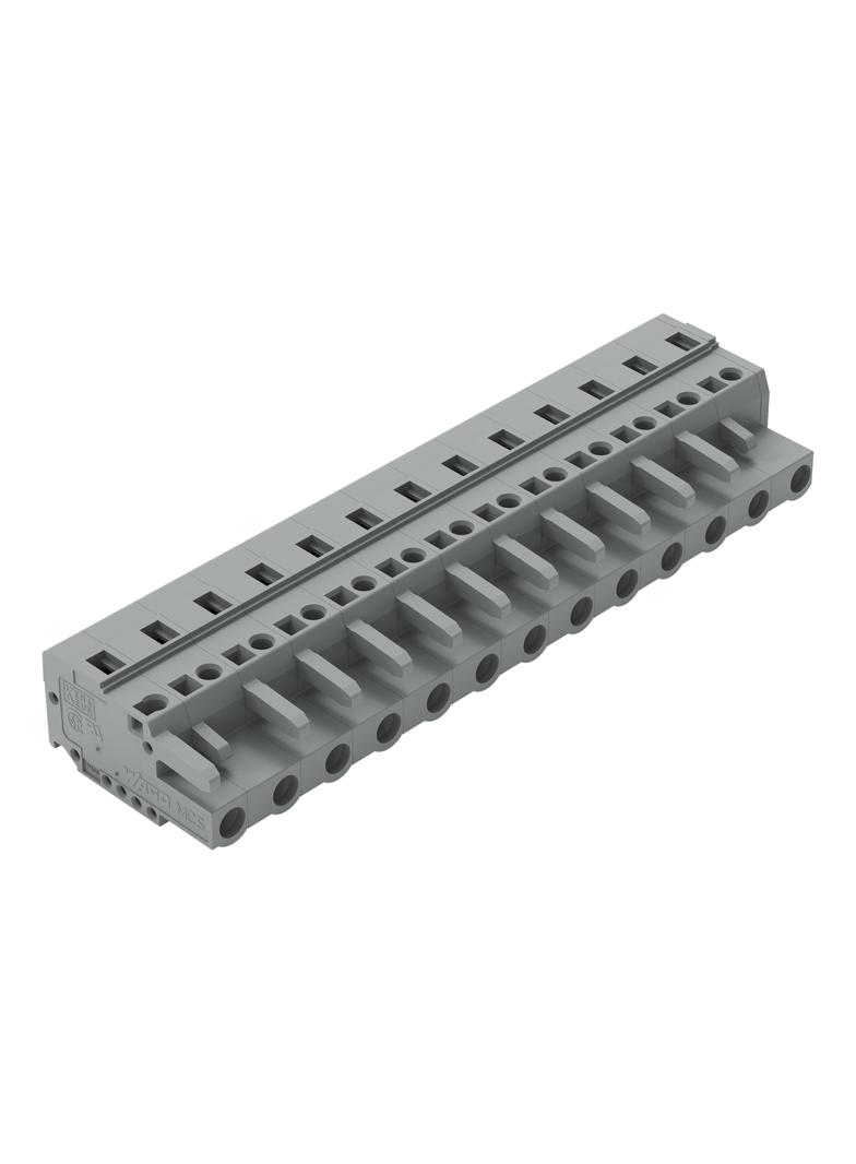 MCS-MIDI Classic gniazdo 13-bieg. szare raster 7,5 mm /10szt./ WAGO