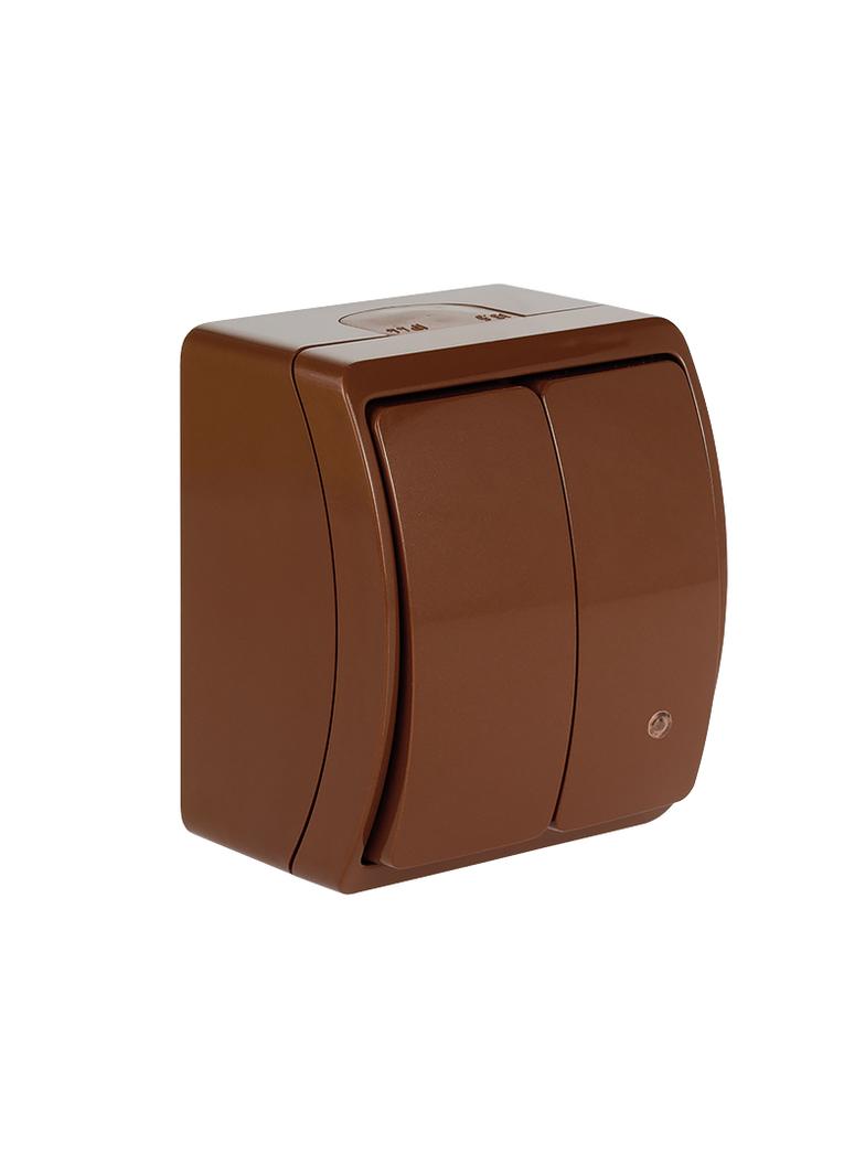 VW-2L Koala Łącznik świecznikowy podświetlany n/t IP44 brąZ-152-52 61.317 OPATÓWEK