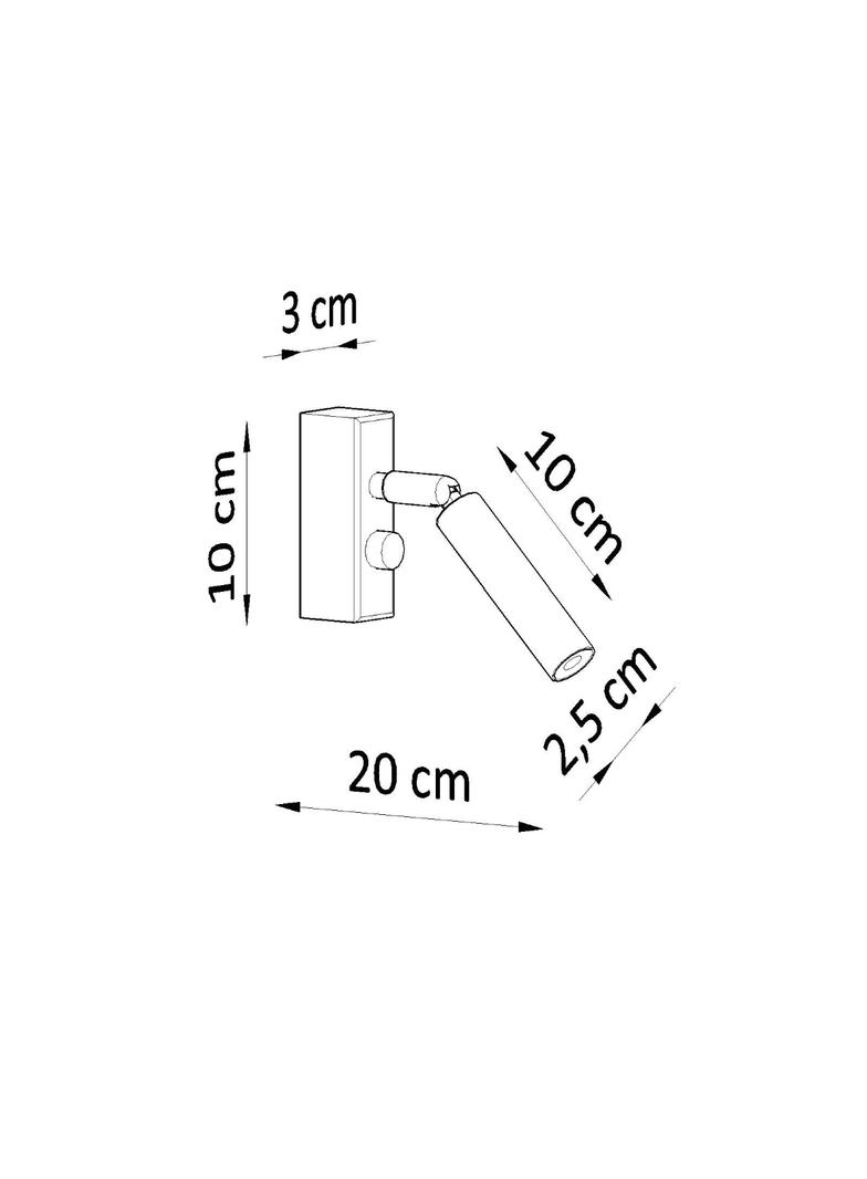 Sollux Kinkiet EYETECH 1 biały SL.0902
