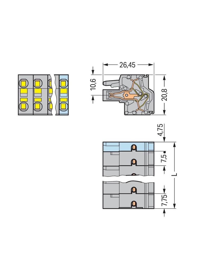 2-przewodowe gniazdo