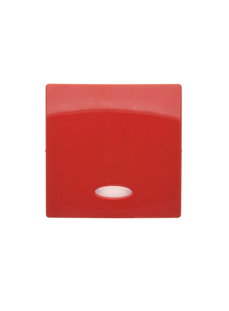 Simon Basic Klawisz pojedynczy z oczkiem do łączników/przycisków z podświetleniem czerwony